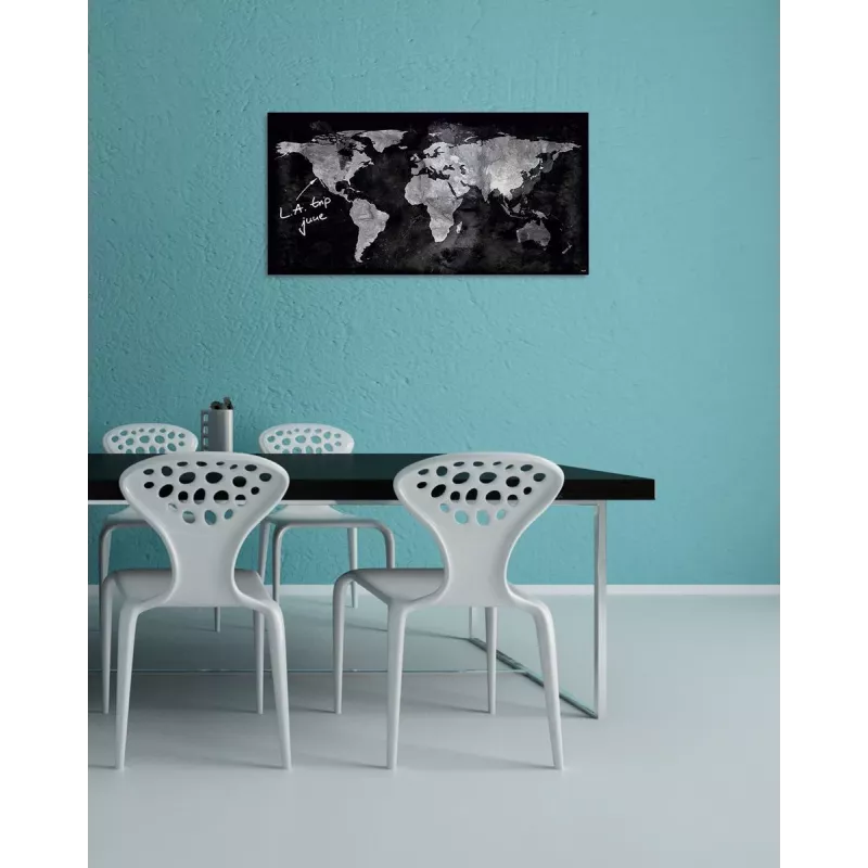 SIGEL GL270 Stiklinė magnetinė lenta 910 x 460 mm, superbalta, berėmė, su 2 magnetais ir markeriu