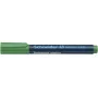 Schneider Pen Maxx 130 Permanent Marker - Green - Round Tip - Black Ink - 1-3 mm Line Width