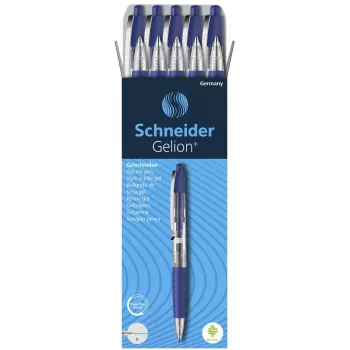 Schneider Gelion+ gelinis rašiklis mėlynas 0,4 mm – 10 vnt. pakuotė