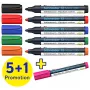 Schneider Maxx 290 Whiteboard and Flipchart Marker Set of 6 Assorted Colours 2,0 - 3,0 mm