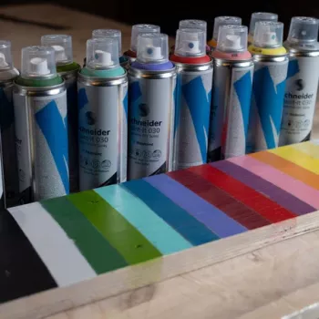 Schneider Paint-It 030 Supreme DIY akriliniai purškiami dažai juodi 200 ml