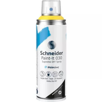 Schneider Paint-It 030 Supreme DIY akriliniai purškiami dažai geltoni 200 ml