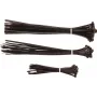 3rd Party 75 Clips and Binder Cable Tie Set Black