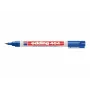 EDDING 404 Permanent Marker for Glass, Metal, Plastic - Black - 1 mm Bullet Tip