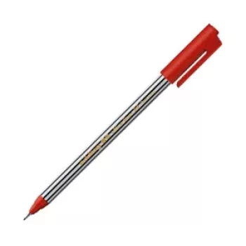 EDDING 89 Fineliner rašiklis raudonas 0,5 mm apvalus antgalis vandens pagrindo rašalas plastikinis korpusas