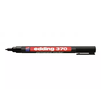 EDDING Permanent Marker 370 4-370001 1mm Round Tip Refillable Black