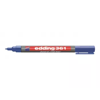 EDDING 361 Blue Dry-Wipe Marker, Chisel Tip 1-5 mm, Low-Odor, Refillable