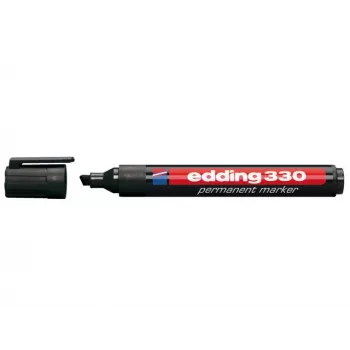 EDDING OFC-ED330BK Permanent Marker Black 1-5 mm Chisel Tip 1 Piece