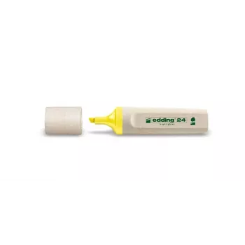 EDDING EcoLine 24 Permanent Marker Yellow Bullet Nib 1.5-3 mm 10 Pack