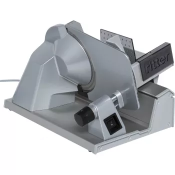 Ritter Tondo 13 elektrinė pjaustyklė su kondensatoriniu varikliu, sidabrinė