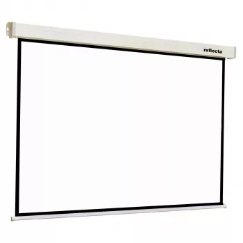 Reflecta Crystal-Line Rollo Softlift 160x160 Rankomis Įtraukiamas Projekcinis Ekranas, 1:1 Formatas, 160x160 cm Matymo Laukas, Matinė Balta, Baltas Korpusas