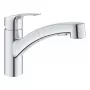 Grohe Eurosmart ištraukiamas vienos rankenos virtuvės maišytuvas 1/2 inch chromuotas