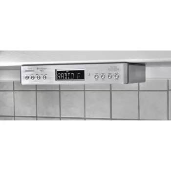 Soundmaster UR2045SI Virtuvinis radijas DAB+, FM, Bluetooth, laisvų rankų įranga, sidabrinis