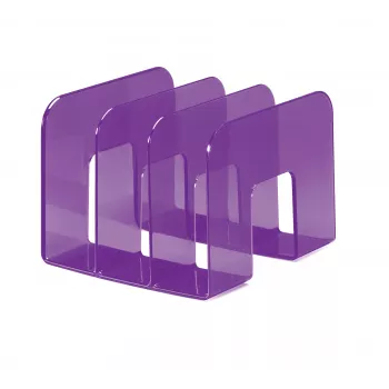 Durable TREND dokumentų dėžutė A4 - violetinė permatoma - 165 mm nugarėlė - talpa 1500 lapų