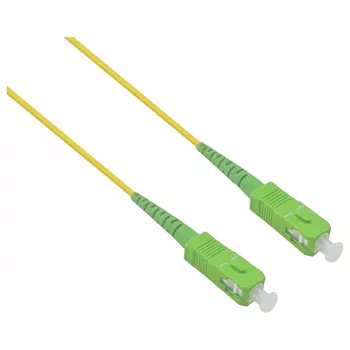 HELOS LWL OS2 Patchkabel Simplex LSZH 2.0mm SC/APC-SC/APC Geltonas 20m