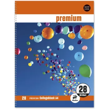 Staufen 5 sąsiuviniai „Bring Farbe ins Leben“ DIN A4 languoti 5x5 mm, 80 lapų, 70 g/m², įvairių spalvų