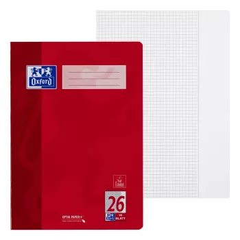 ELBA 100050312 Rašymo bloknotas A4 linijuotas raudonas 16 lapų 90 g/m²