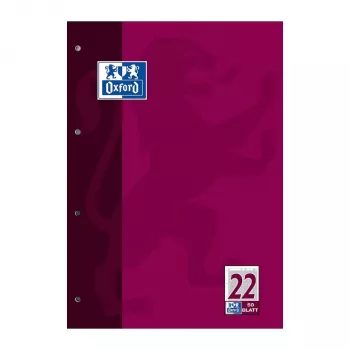 Oxford rašymo bloknotas DIN A4 linijuotas Line 22, 80 lapų, 90 g/m², baltas