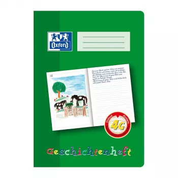 Oxford Office Notebook A4 90 g/m² Squared Green 80 Sheets Twin-Wire Spiral Binding