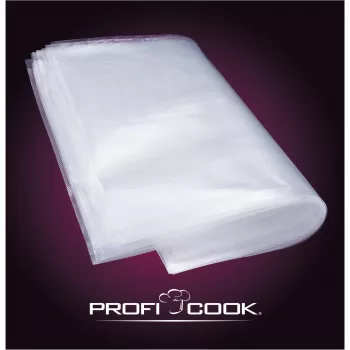 ProfiCook PC-VK 1015 vakuuminių maišelių rinkinys – 50 vnt., 22x30 cm, skaidrūs