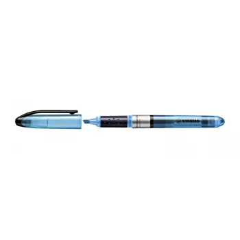STABILO Navigator Highlighter - 10 komplektas - Mėlyna - Smailusis antgalis - 1 mm / 4 mm linijos plotis - Vandens pagrindo rašalas - Plastikas