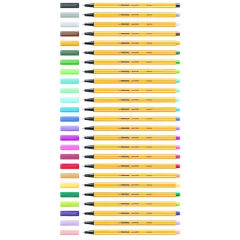 STABILO Point 88 Fineliner Pen 0.4 mm - 20 Assorted Colors