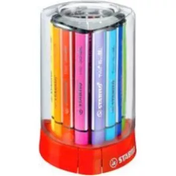 STABILO Trio Scribbi flomasteriai - 2 mm - 12 vnt. rinkinys - įvairių spalvų