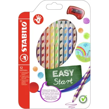 STABILO EASYcolors spalvoti pieštukai – 12 vnt.