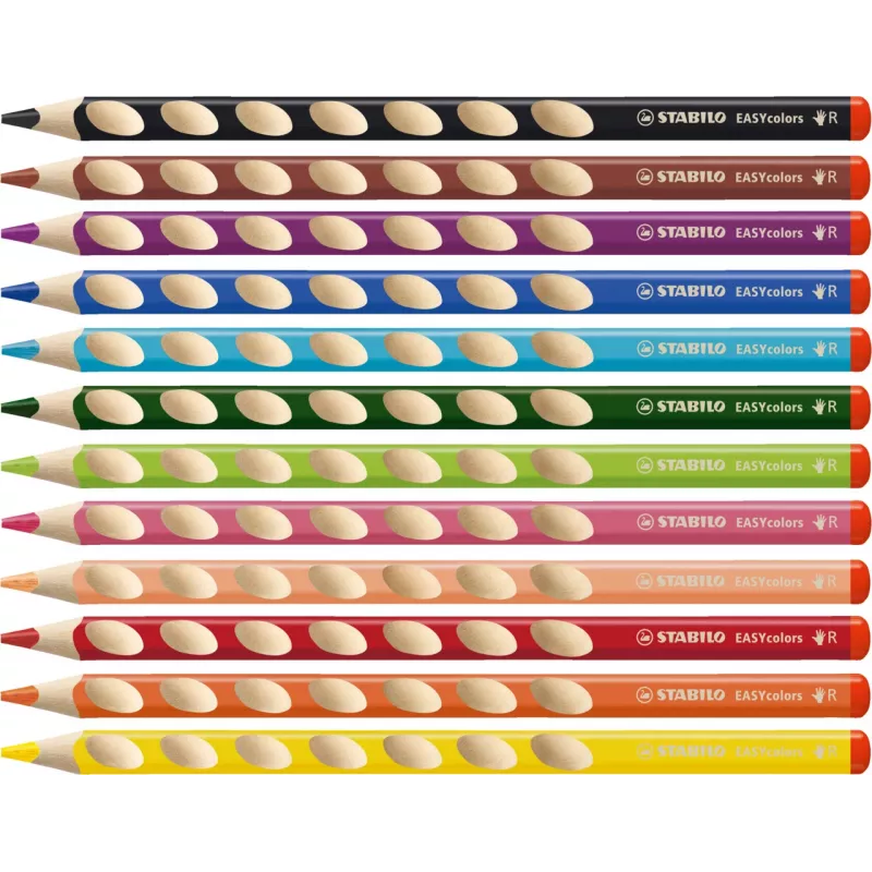 STABILO EASYcolors spalvoti pieštukai – 12 vnt.