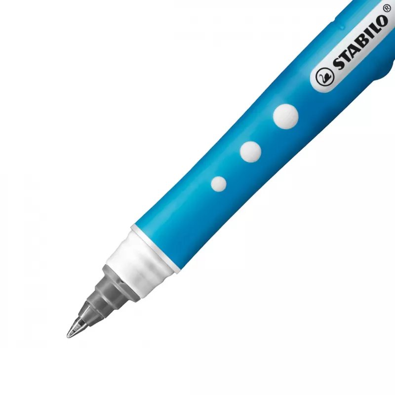 STABILO Worker Rollerball rašiklis – įvairiaspalvis – mėlynas rašalas – 0,5 mm – 10 vnt. pakuotė