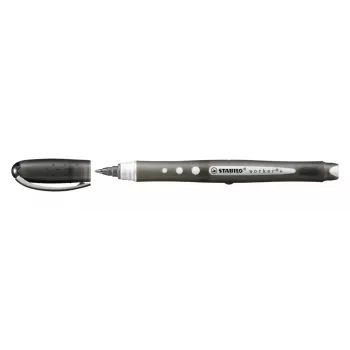 STABILO Worker Rollerball rašiklių rinkinys – 4 spalvos – 0,5 mm – juoda, mėlyna, raudona, žalia