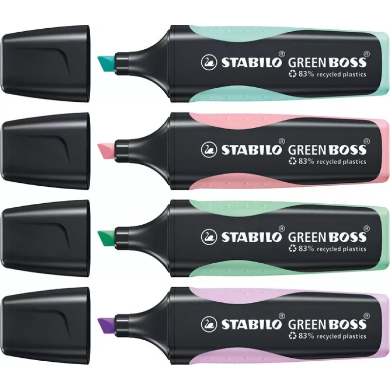 STABILO GREEN BOSS Highlighter Pen Orange 2-5mm Chisel Tip 1 Piece