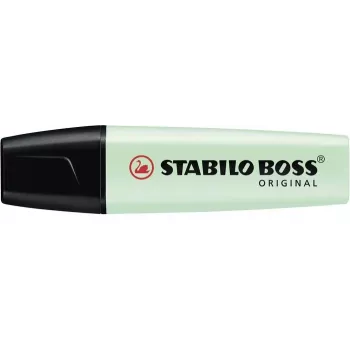STABILO BOSS ORIGINAL Highlighter Pen - Mint Green - Chisel Tip - 2 mm / 5 mm - Water-Based Ink - 1 Piece