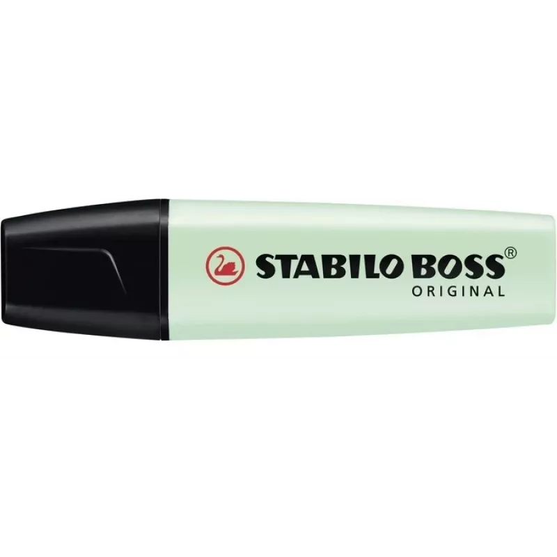 STABILO BOSS ORIGINAL Highlighter Pen - Mint Green - Chisel Tip - 2 mm / 5 mm - Water-Based Ink - 1 Piece