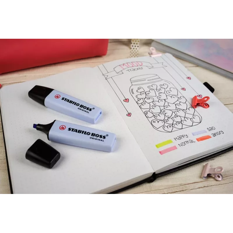 STABILO BOSS ORIGINAL Highlighter Pen - Mint Green - Chisel Tip - 2 mm / 5 mm - Water-Based Ink - 1 Piece