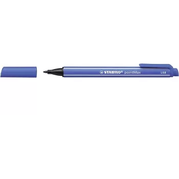 STABILO pointMax Fineliner rašiklis - ultramarino mėlyna - vidutinis 0,8 mm - apvalus - vandens pagrindo rašalas