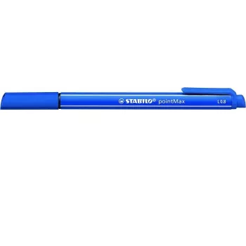 STABILO pointMax Fineliner rašiklis - ultramarino mėlyna - vidutinis 0,8 mm - apvalus - vandens pagrindo rašalas