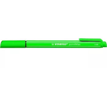 STABILO pointMax Fineliner rašiklis, žalia, 0,8 mm, nailono antgalis, vandens pagrindo rašalas