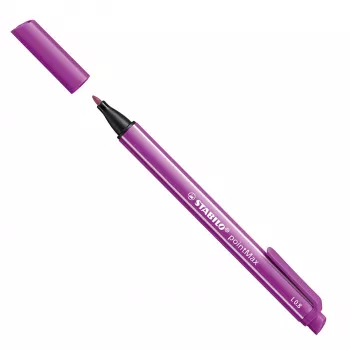 STABILO pointMax flomasteris - violetinis - vidutinis 0,8 mm - apvalus - vandens pagrindo rašalas - nailono antgalis