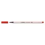 STABILO Pen 68 Brush - Medium - Red - Lankstus šepetėlio antgalis - Vandens pagrindo rašalas - Vokietija - Suaugusiesiems ir vaikams