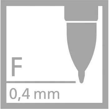 STABILO PALETTE Refill Nero Black Fine 0,4 mm 1 Piece