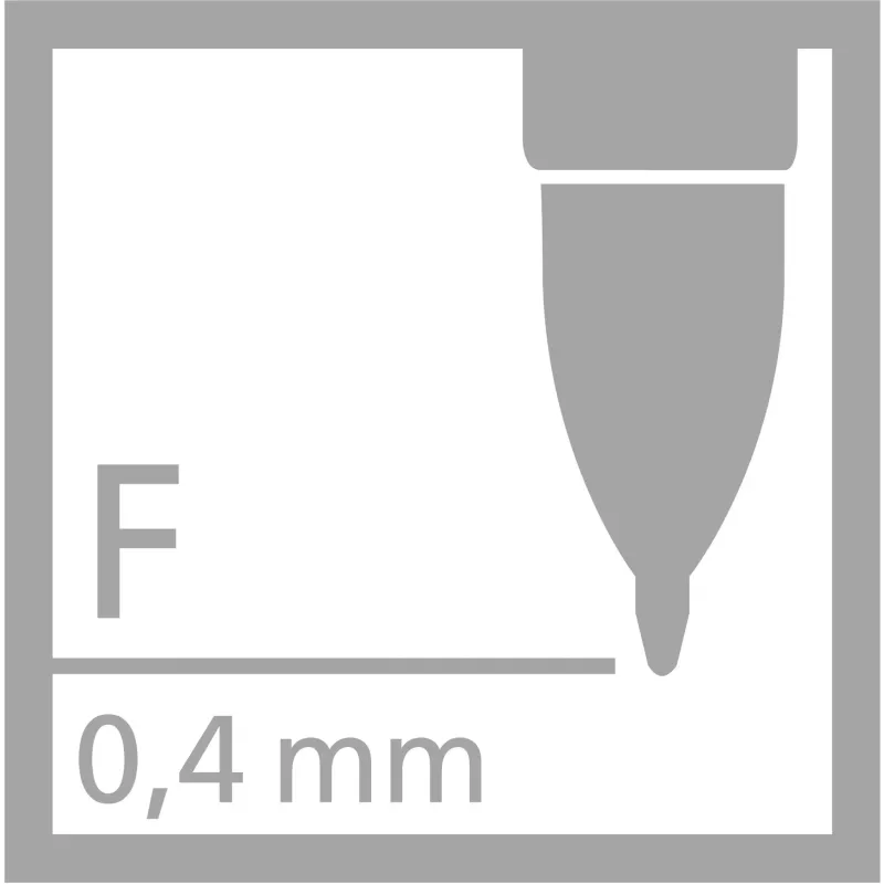 STABILO PALETTE Refill Nero Black Fine 0,4 mm 1 Piece