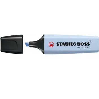 STABILO Boss Original Pastel Highlighter - Cloudy Blue - 1 vnt. - Chisel Tip - 2 mm / 5 mm