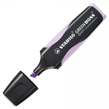 STABILO GREEN BOSS Pastel Highlighter - Lilac - Chisel Tip - 2-5 mm Line Width - Plastic Barrel