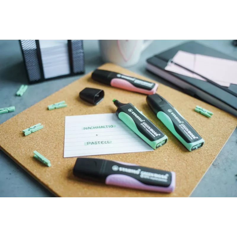 STABILO GREEN BOSS Pastel Highlighter - Lilac - Chisel Tip - 2-5 mm Line Width - Plastic Barrel
