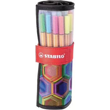 STABILO point 88 Fineliner rašiklių rinkinys – 20 spalvų, 0,4 mm