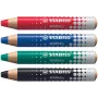 STABILO MARKdry Whiteboard Marker rinkinys (4 vnt.) dėkle