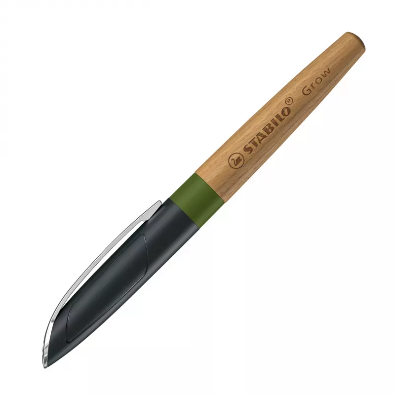 STABILO Climate Neutral Fountain Pen Grow - Moss Green/Oak