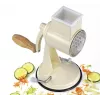 Zassenhaus Drum Grater Classic Cream - 3 būgnų rotacinė trintuvė su nerūdijančio plieno būgnais, siurbimo pagrindu, ergonomiška rankena