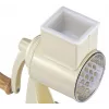 Zassenhaus Drum Grater Classic Cream - 3 būgnų rotacinė trintuvė su nerūdijančio plieno būgnais, siurbimo pagrindu, ergonomiška rankena